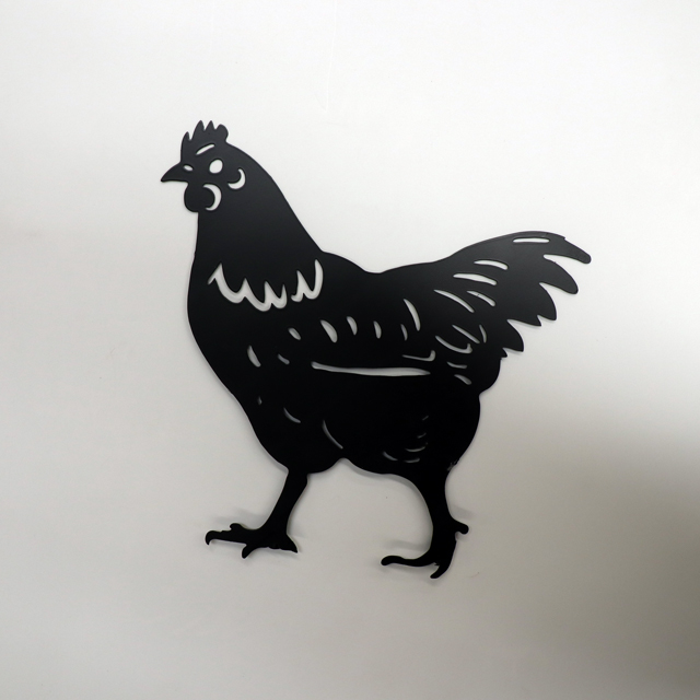 Chicken Family Metal Yard Art Animals