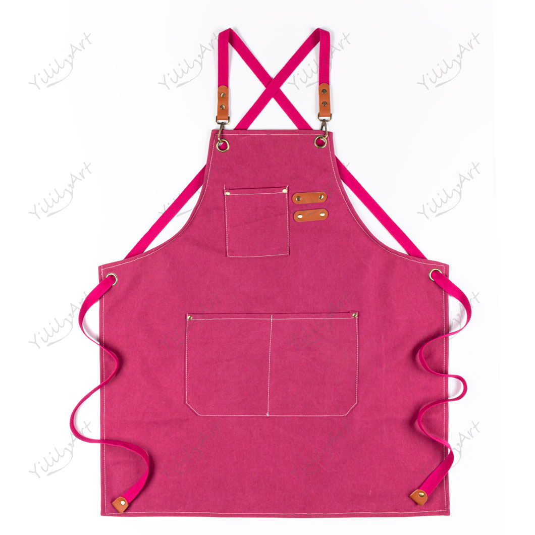 Wuxi Yililyart Cotton Canvas Three Pockets Apron