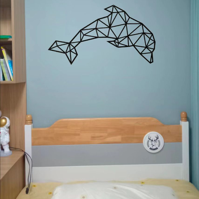 Metal Wall Art Dolphin Laser Cutting