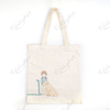 Wholesale YililyArt Handmade Organic Custom Cotton Canvas Shopping Logo Tote Bag