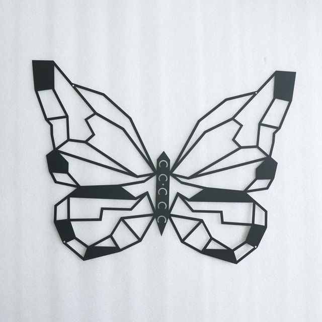 Laser Cutting Black Butterfly Metall Wall Art 