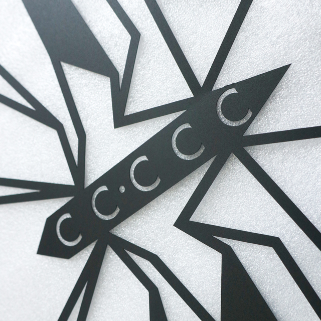 Laser Cutting Black Butterfly Metall Wall Art 