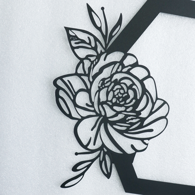 YililyArt Metal Flower Wall Art Design