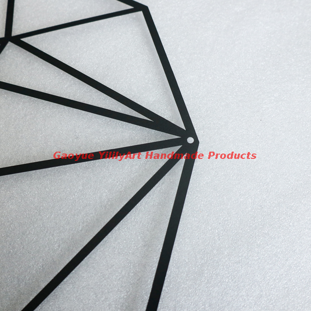 Metal Wall Decor Black Elephant Hanging 