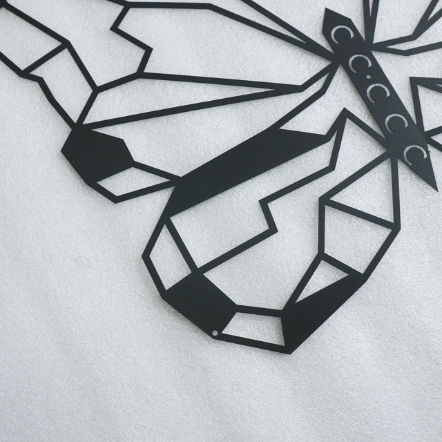 Laser Cutting Black Butterfly Metall Wall Art 