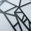 Laser Cutting Black Metal Deer Wall Decor