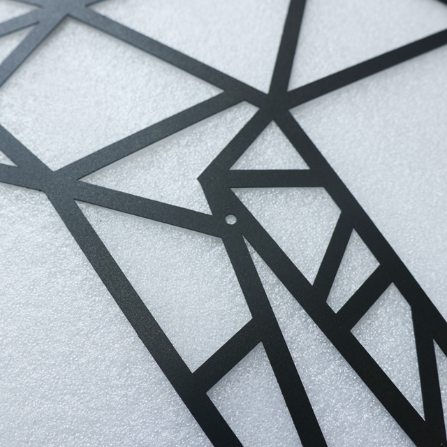 Laser Cutting Black Metal Deer Wall Decor