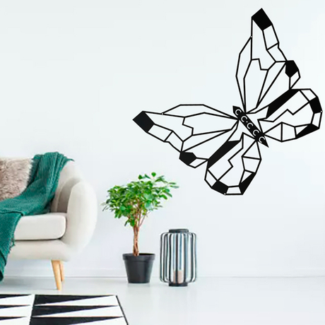 Laser Cutting Black Butterfly Metall Wall Art 