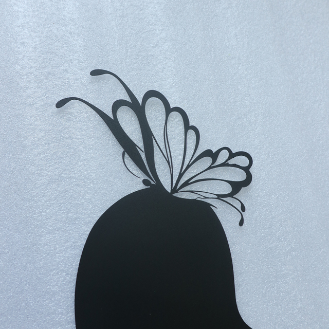 Metal Wall Decor Black Guitar Handmade