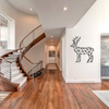 Laser Cutting Black Metal Deer Wall Decor