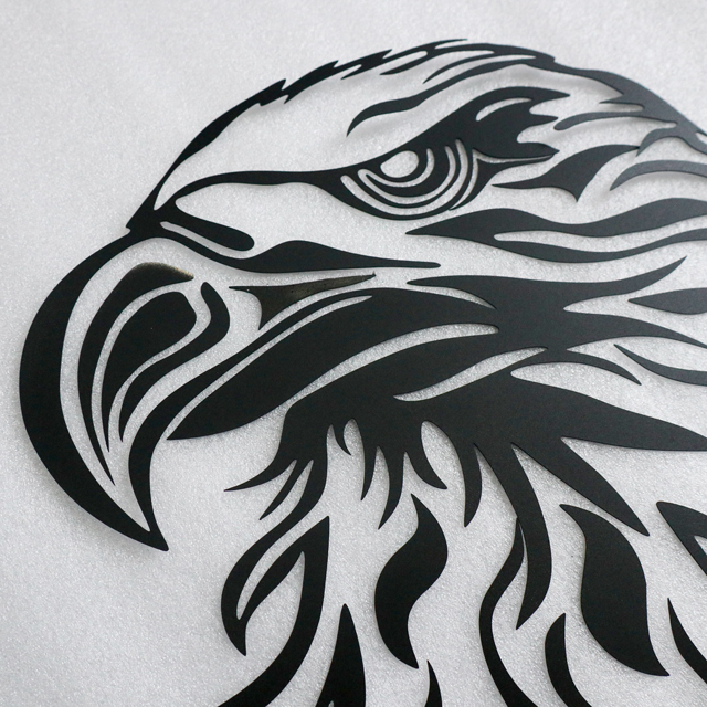 Metal Wall Art Design Black Eagle Decoration Hanging